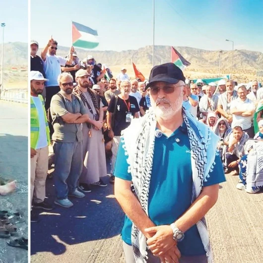 Filistin Konvoyu Irak Sınırında Engellendi
