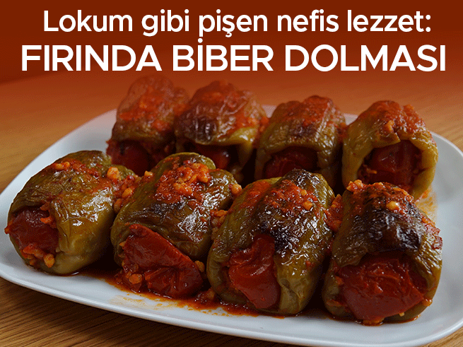 Fırında Biber Dolması Tarifi: Tam Kıvamında, Zeytinyağlı Lezzet