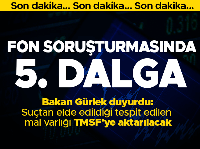 Fon Soruşturmasında 5. Dalga: Bakan Gürlek'ten 34 Gözaltı Kararı
