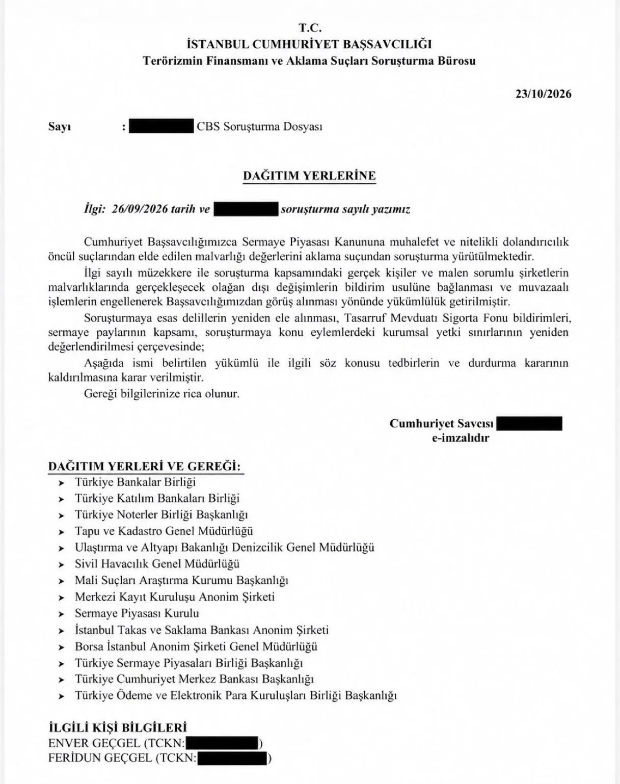 Fon soruşturmasında 5 milyar TL'lik iade! Geçgel kardeşler TMSF'ye ödeme yaptı