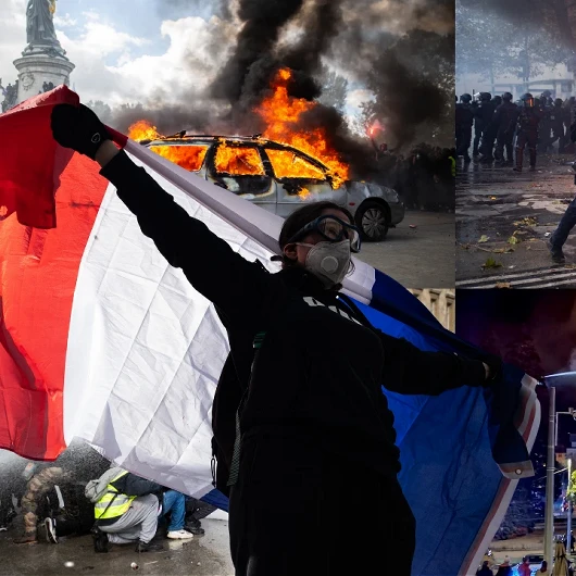 Fransa'da Sarı Yelekliler Protestoları Şiddetlendi: Paris Savaş Alanına Döndü
