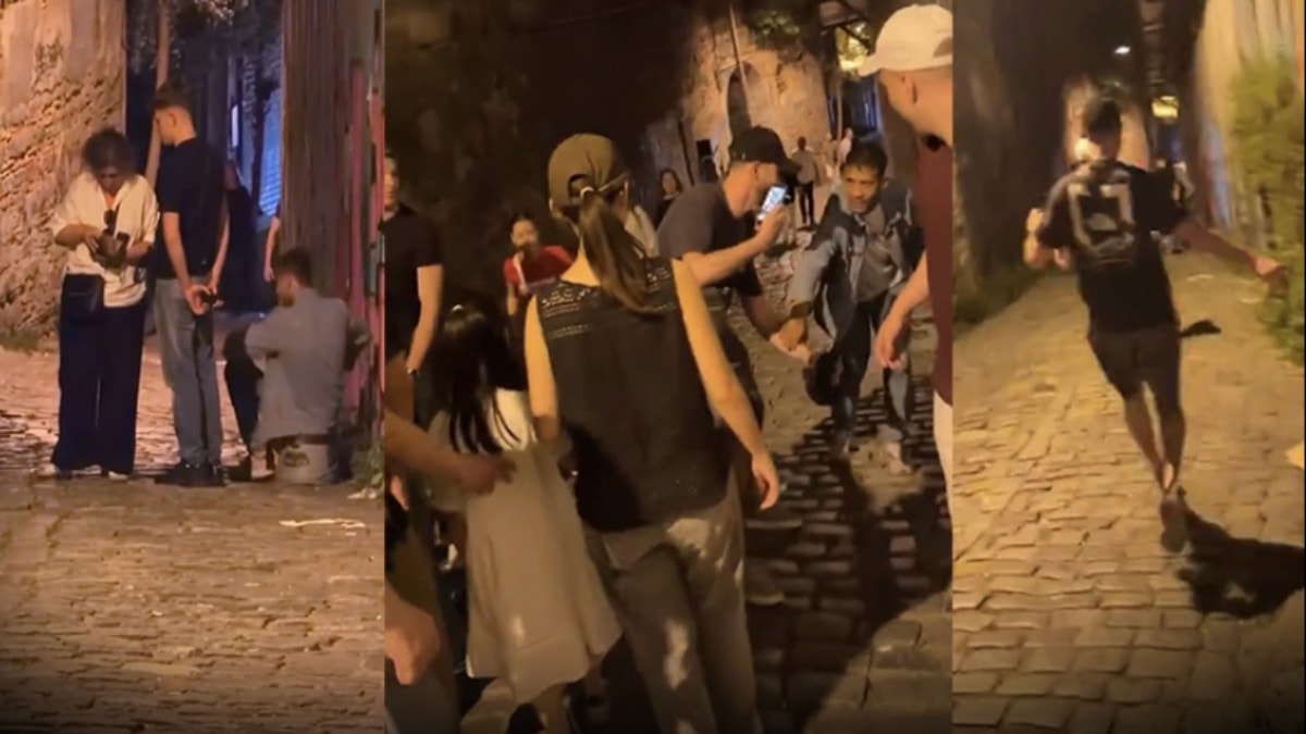 Galata'da 'Fırça Düşürme' Tuzağına Düşen Kadını Rus Turistler Kurtardı