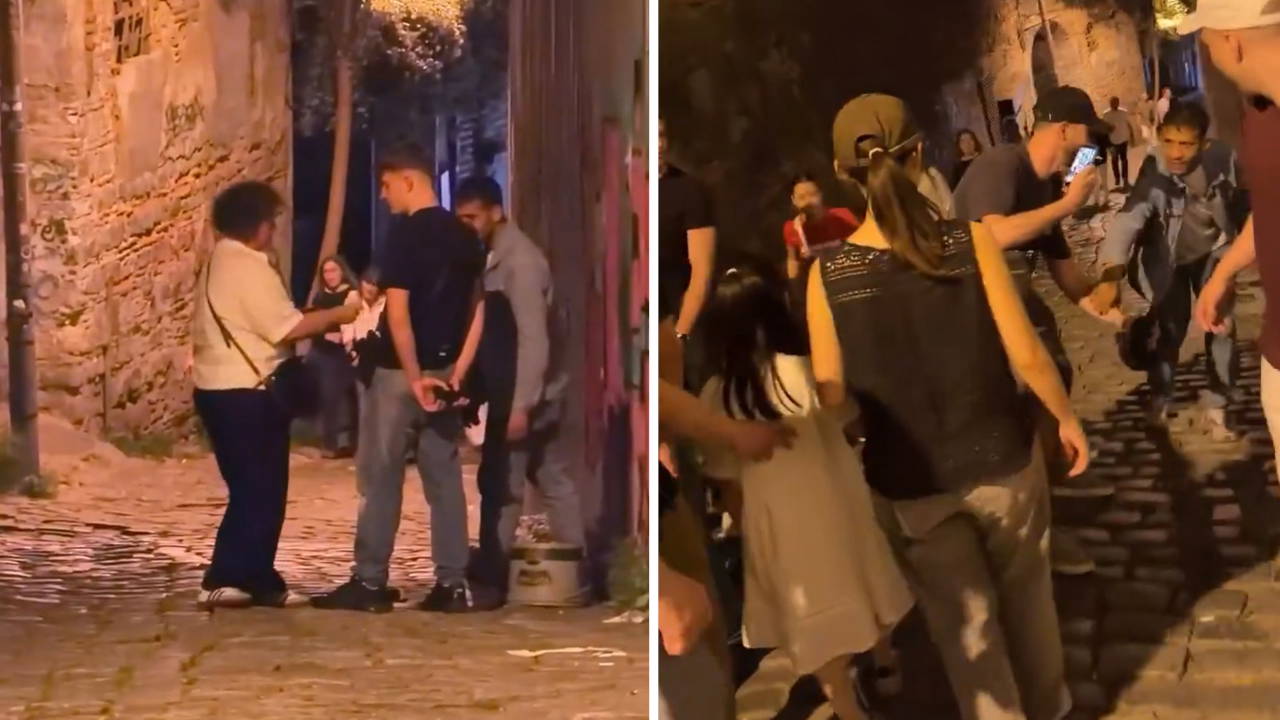 Galata'da 'fırça düşürme' dolandırıcılığı: Rus turistler yardıma koştu