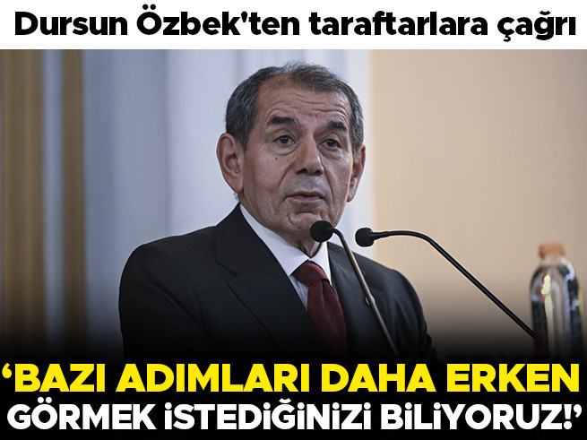 Galatasaray Başkanı Dursun Özbek'ten Taraftarlara Çağrı: 'Bizi Heyecanlandıracak Gelişmeler Yakında