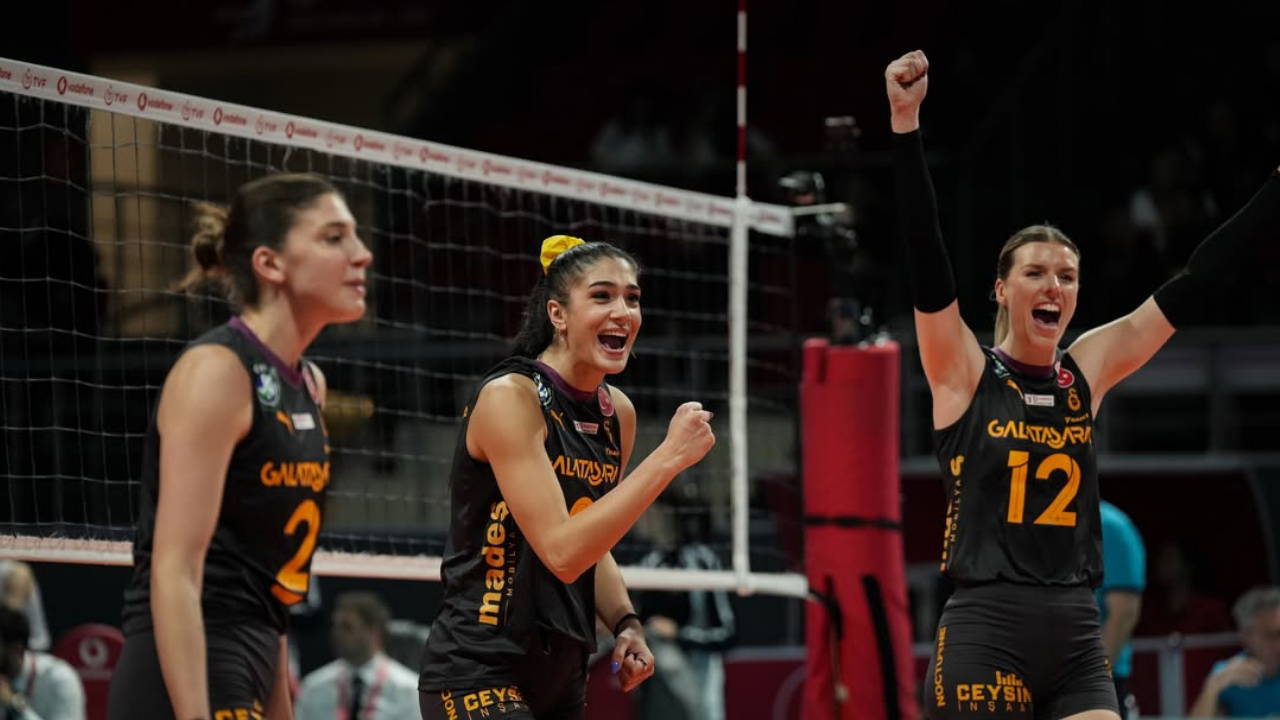 Galatasaray Daikin, İlbank'ı 3-1 mağlup etti