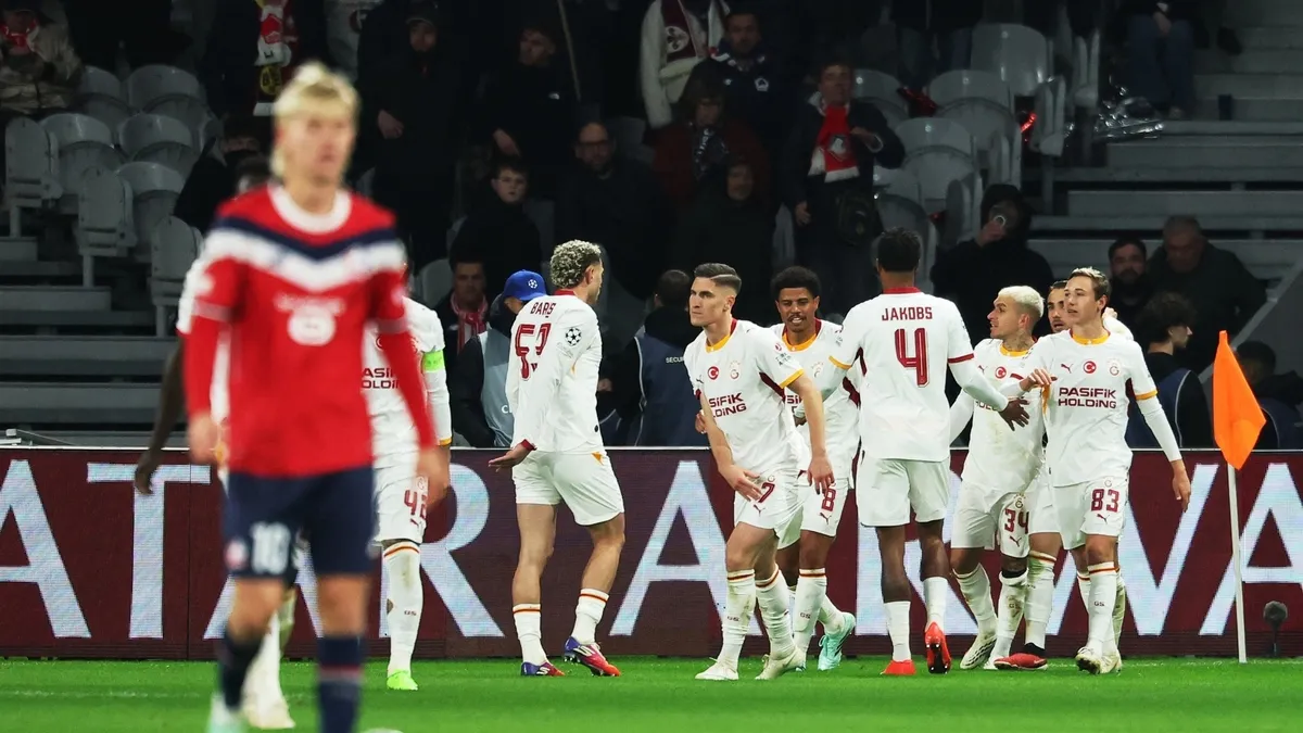 Galatasaray Deplasmanda Lille'i 4-2 Yendi