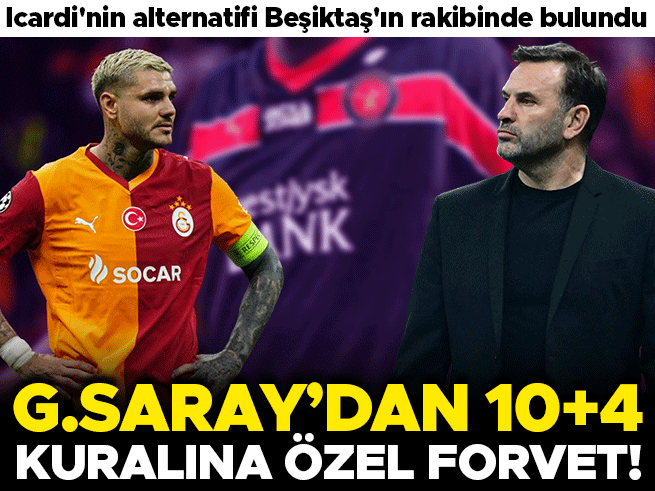Galatasaray, forvet için Danimarka'ya yöneldi: Icardi'nin alternatifi bulundu