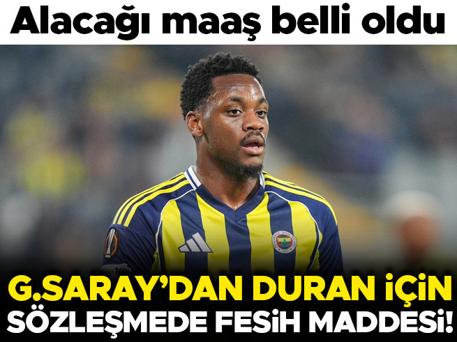 Galatasaray, Jhon Duran için fesih maddesi şartı koşuyor