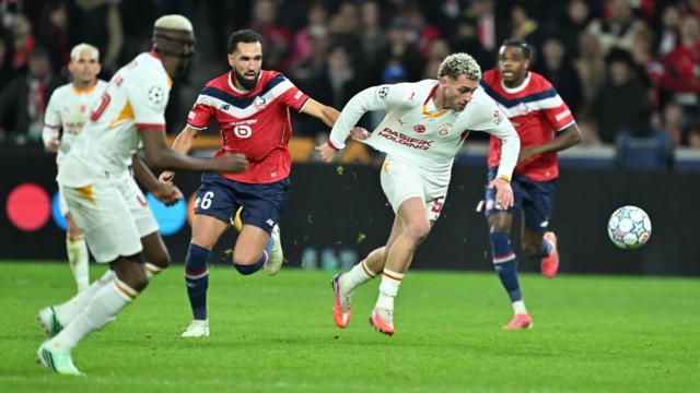 Galatasaray Lille'de 3 Puanı Kaptı: 4-2