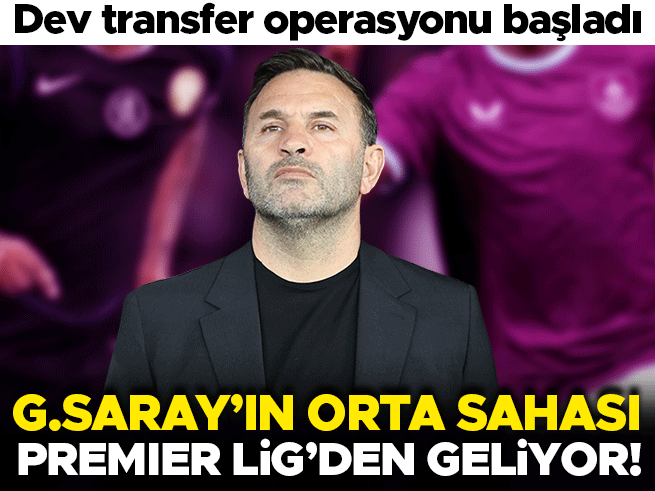 Galatasaray'ın orta sahası Premier Lig'den geliyor! Dev transfer operasyonu başladı