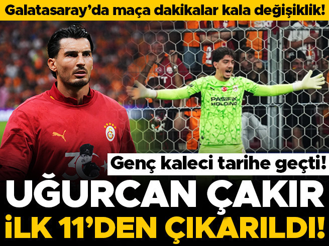 Galatasaray'da şok: Uğurcan Çakır sakatlandı, Jankat Yılmaz ilk kez 11'de
