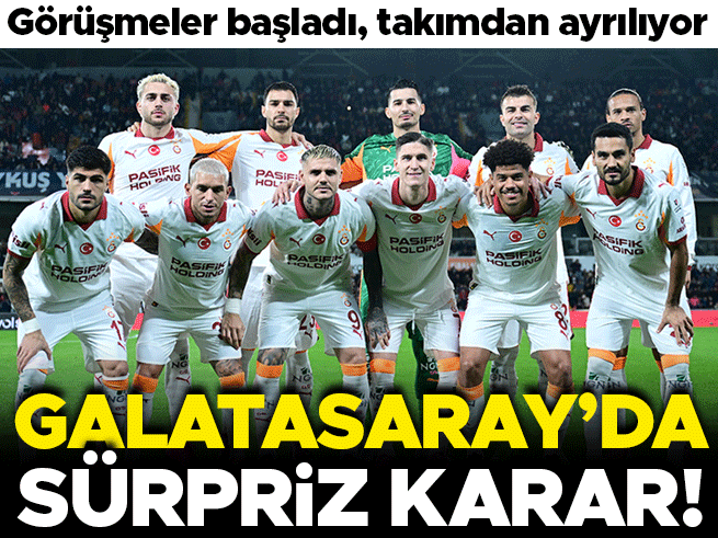 Galatasaray'da Sürpriz Ayrılık: Görüşmeler Başladı