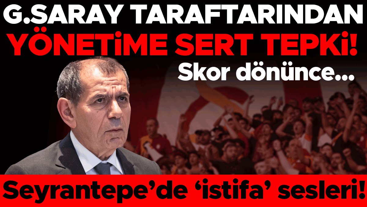 Galatasaray taraftarı yönetime istifa dedi: Seyrantepe'de gerginlik