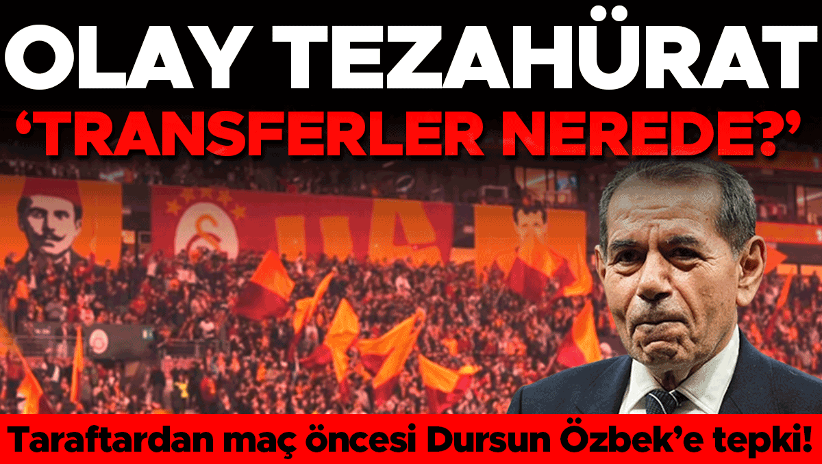 Galatasaray taraftarından Dursun Özbek'e transfer tepkisi