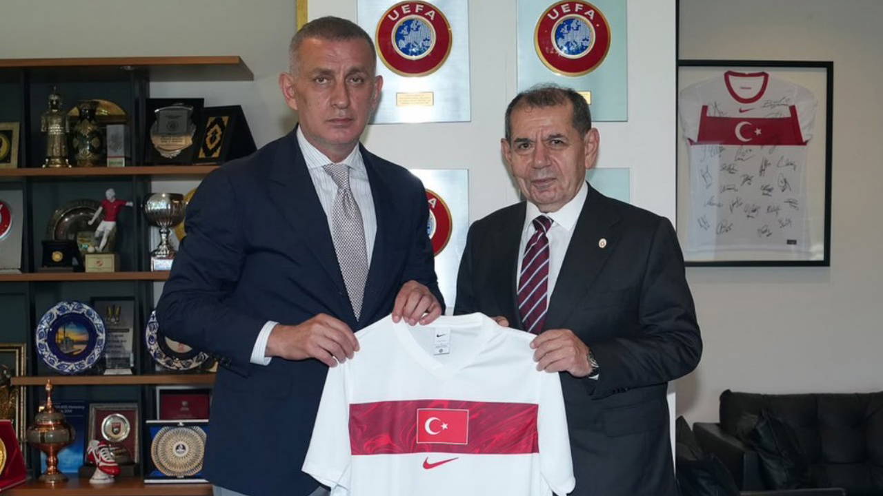 Galatasaray Yönetimi, TFF Başkanı Hacıosmanoğlu'nu Ziyaret Etti