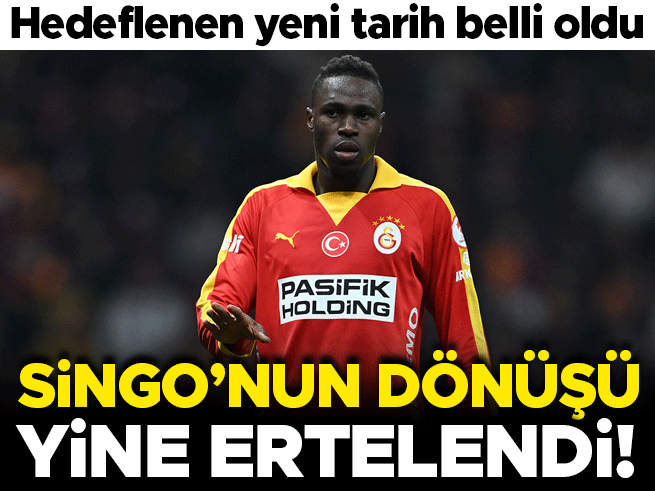 Galatasaray'da Singo'nun dönüşü yine ertelendi! İşte hedeflenen yeni tarih