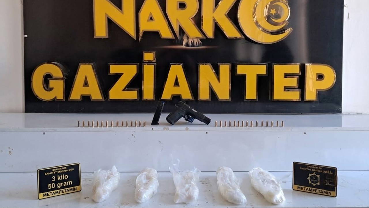 Gaziantep'te 3 Kilo Metamfetamin Ele Geçirildi: 1 Gözaltı