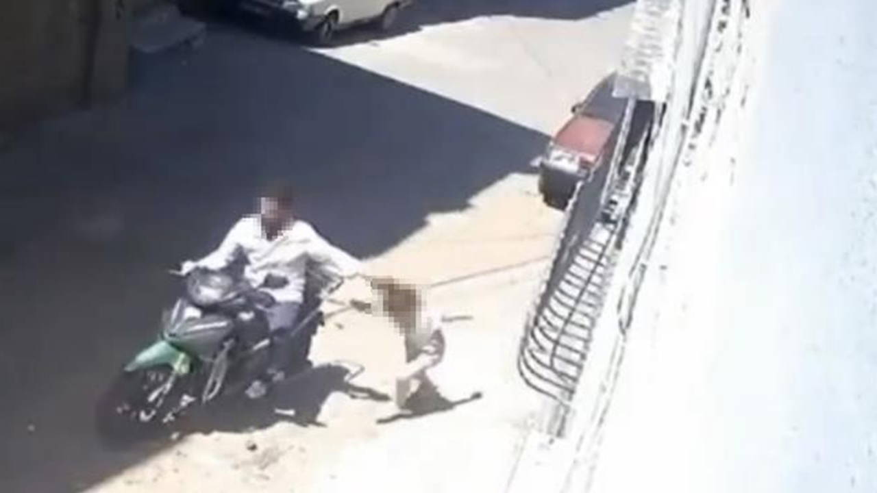 Gaziantep'te kızını darbedip motosikletle sürükleyen baba tutuklandı