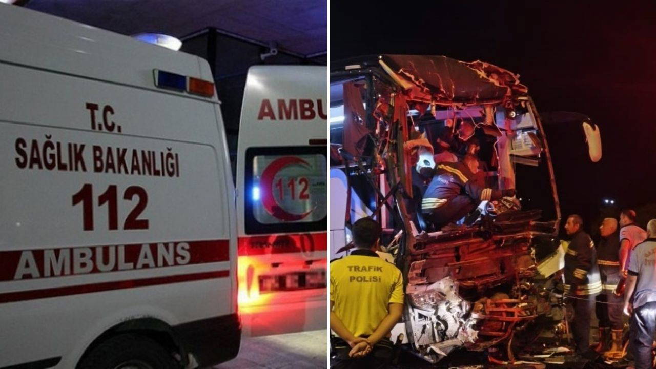 Gaziantep Nurdağı'nda Otobüs TIR'a Çarptı: 2 Ölü, 22 Yaralı