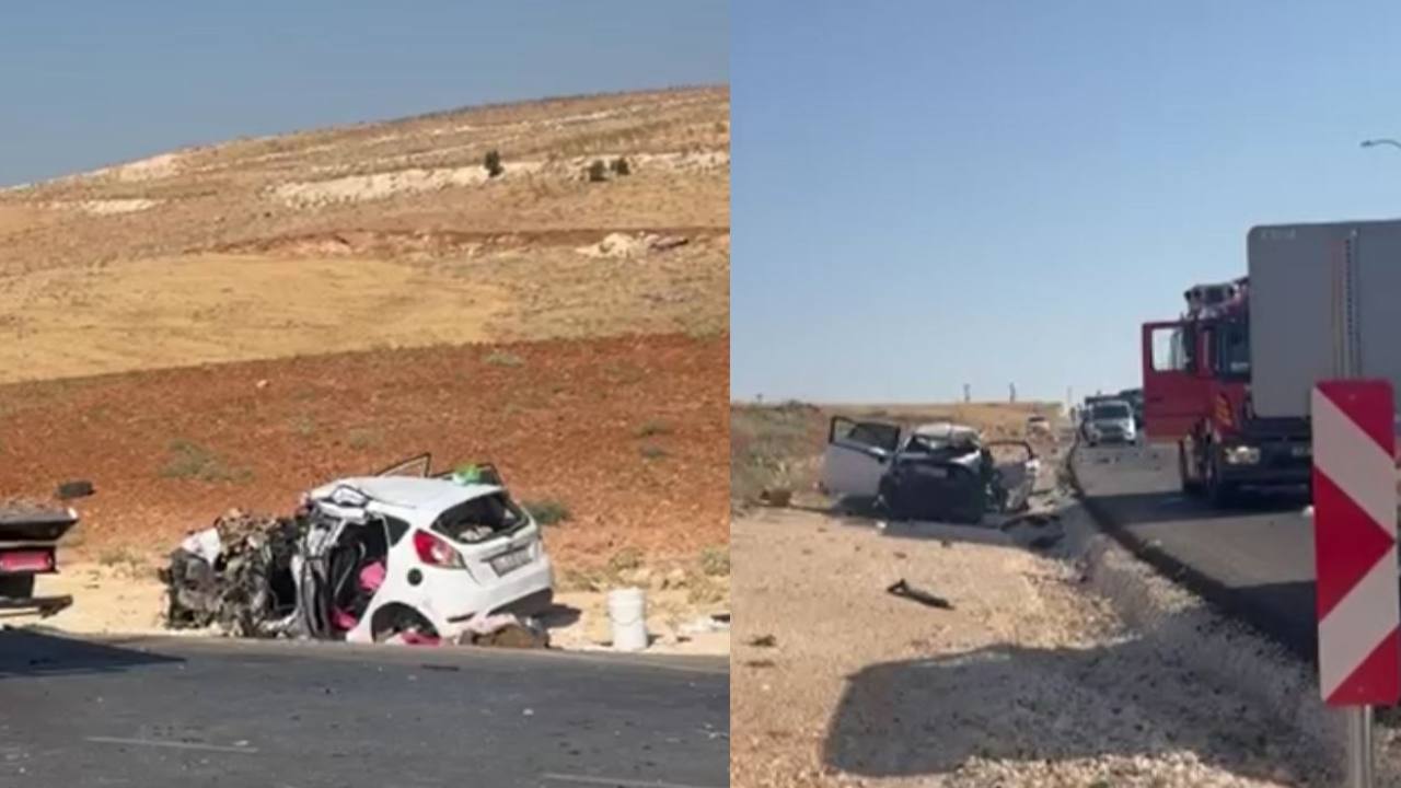 Gaziantep'te feci kaza: İki araç kafa kafaya çarpıştı, 2 ölü 4 yaralı