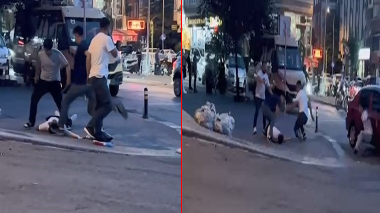 Gaziosmanpaşa'da sokak kavgasını kadın durdurdu