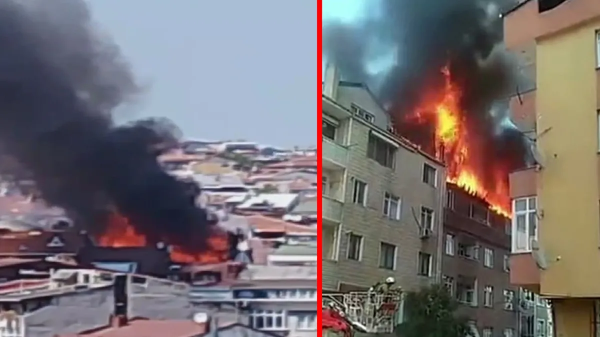 Gaziosmanpaşa'da Yangın: Alevler 5 Katlı Apartmana Sıçradı