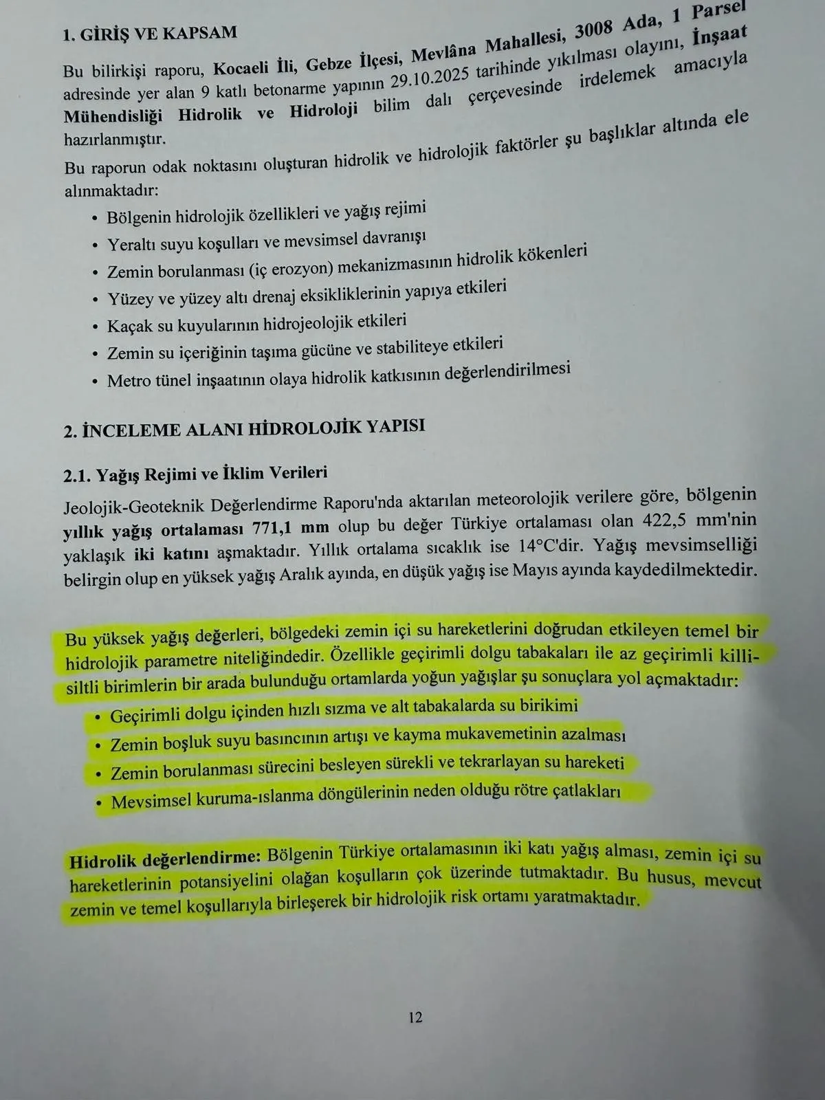 Gebze'deki bina çöküşü raporu: Kusurlar ve ihmaller sıralandı