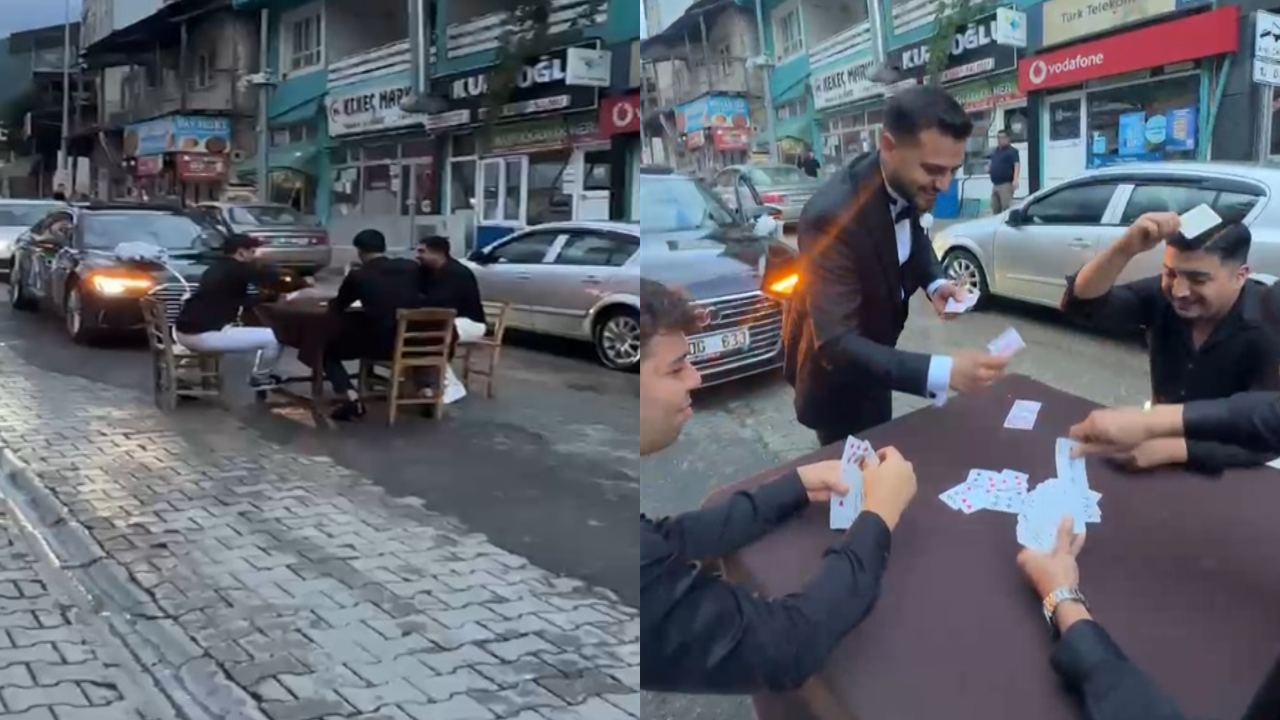 Gelin Arabasını Yolda Kesen Köy Gençleri İskambil Oynadı