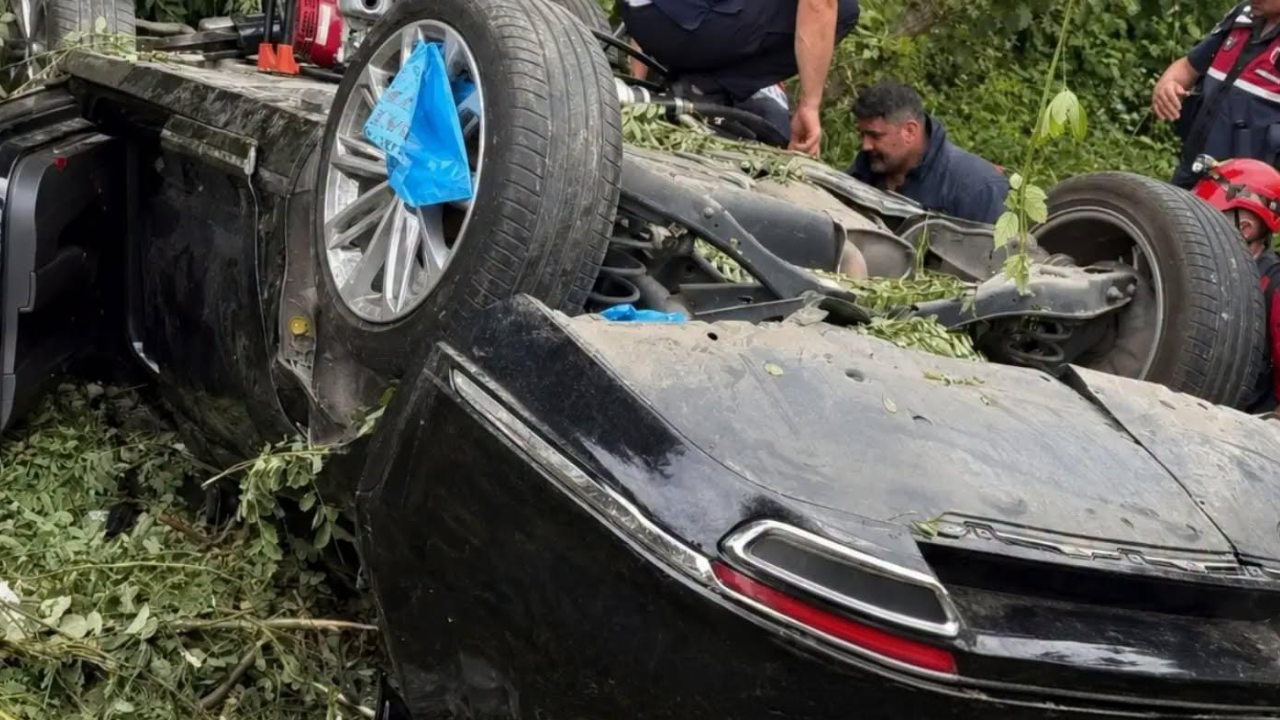 Giresun'da feci kaza: Otomobil fındık bahçesine uçtu, 2 ölü 1 yaralı