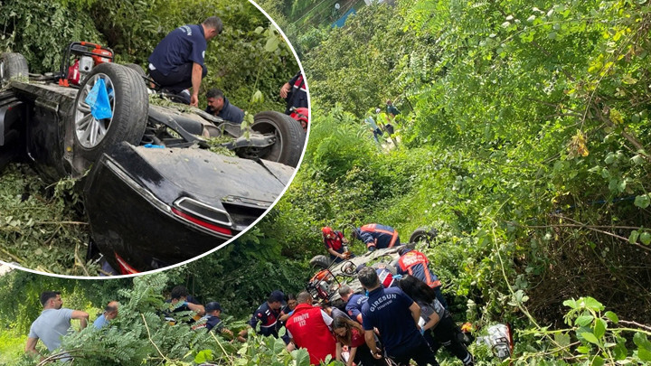 Giresun'da feci kaza: Fındık bahçesine uçan otomobilde 2 kişi öldü, 3 yaralı