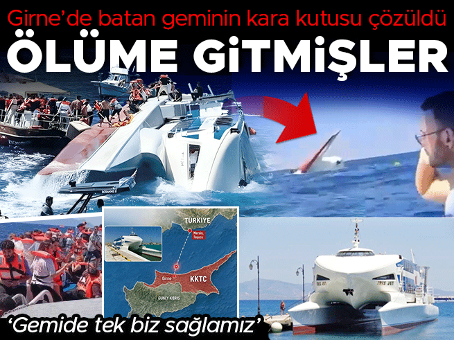 Girne'de Batan Geminin Kara Kutusu: 'Gemide Tek Biz Sağlamız