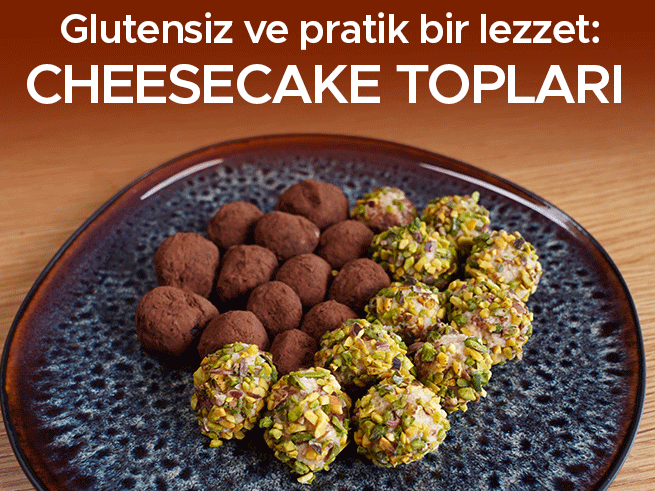 Glutensiz Cheesecake Topları: Fırınsız, 15 Dakikada Hazır