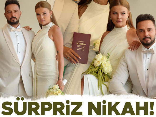 Gökhan Özen ve Naz Canbaz Sürpriz Nikahla Evlendi