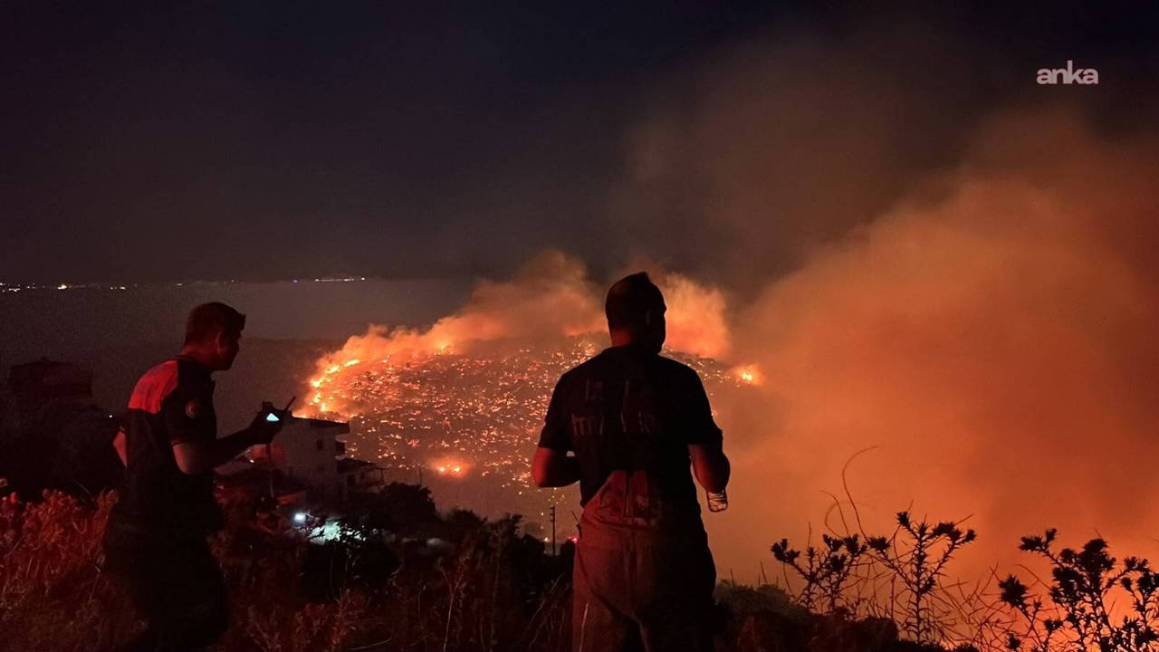 Gömeç'teki yangın İzmir'e sıçradı: Ekipler seferber oldu