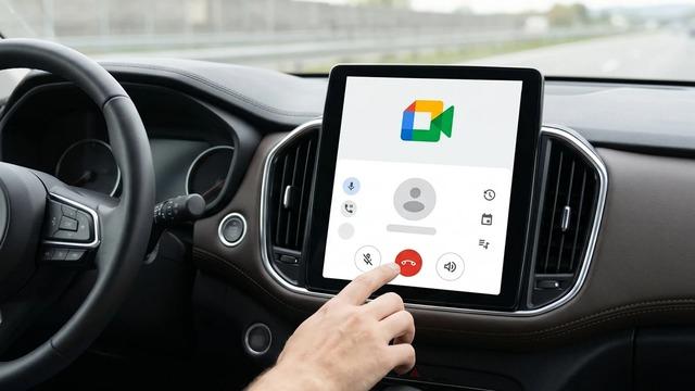 Google Meet, Android Auto'ya taşınıyor: Sürücüler toplantılara katılabilecek mi