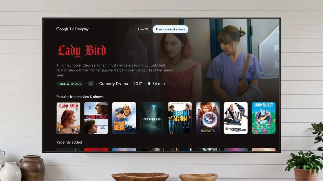 Google TV'de 10.000'den Fazla Ücretsiz İçerik Dönemi