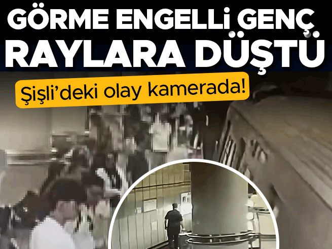 Görme Engelli Genç Metro Raylarına Düştü: O Anlar Kamerada