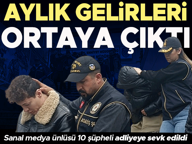 Gözaltına Alınan 10 Fenomen Adliyeye Sevk Edildi: Aylık Gelirleri Ortaya Çıktı