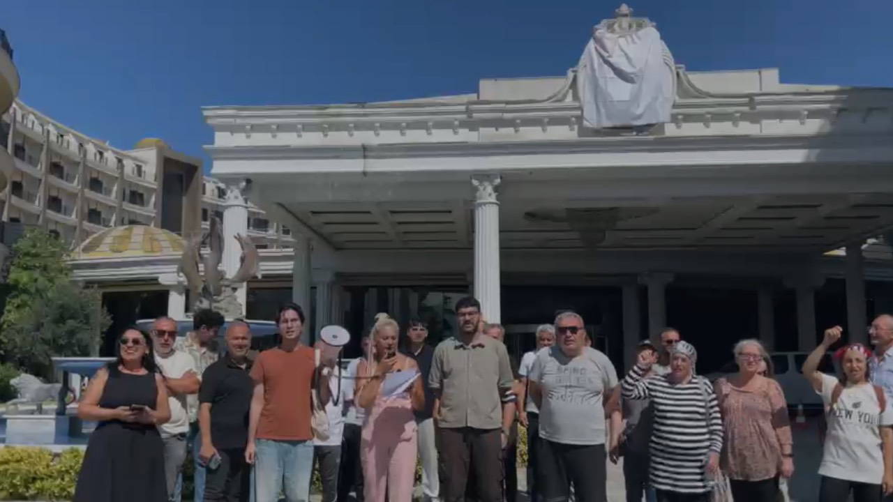 Grand Termal Otel işçileri 110 kişiyle eylemde: Ücret ve tazminat krizi