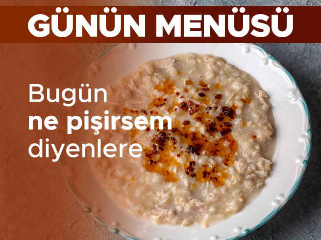 Günlük Ev Yemeği Menüsü: Mercimek Çorbası, Tavuklu Keşkek ve Patlıcan Salatası