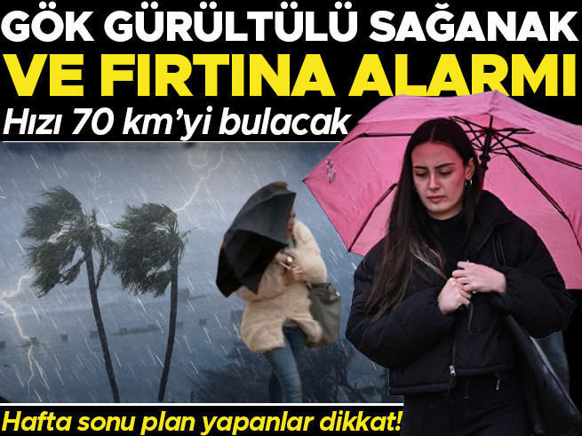 Hafta Sonu Meteoroloji Alarmı: 4 İle Sarı Kod, Kuvvetli Yağış ve Fırtına Geliyor