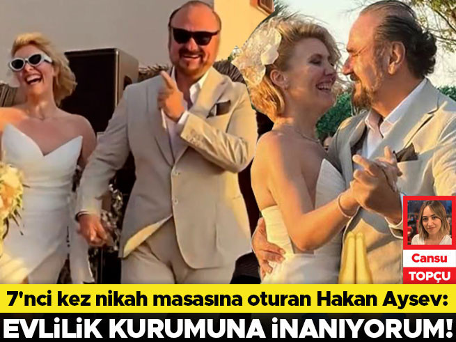 Opera sanatçısı Hakan Aysev 7. kez evlendi: 'Evlilik kurumuna inanıyorum