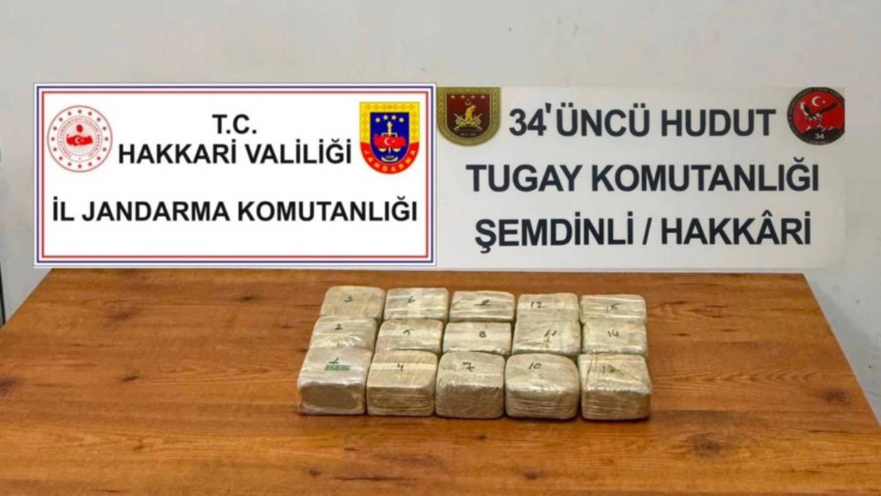 Hakkari-İran Sınırında Büyük Uyuşturucu Operasyonu
