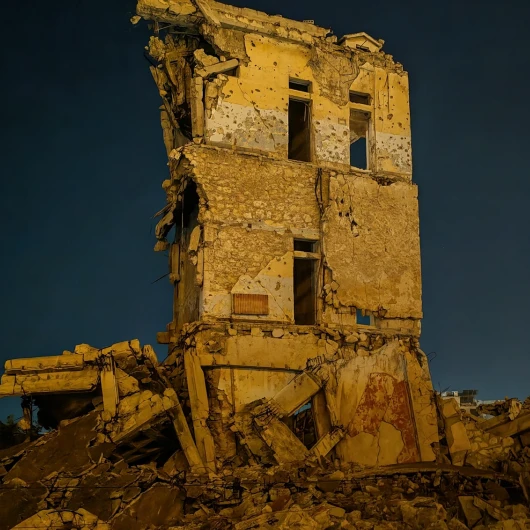 Halep Kalesi Gece Işıklandırmasıyla Yıkımın Gölgesinde