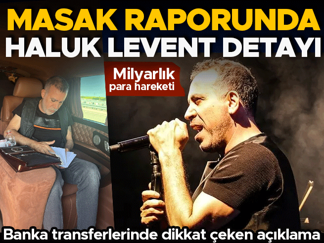 Haluk Levent gözaltında: MASAK raporu ortaya çıktı