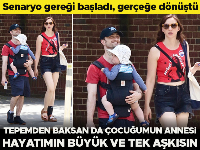Harry Potter'la büyüdü, şimdi babalığın tadını çıkarıyor