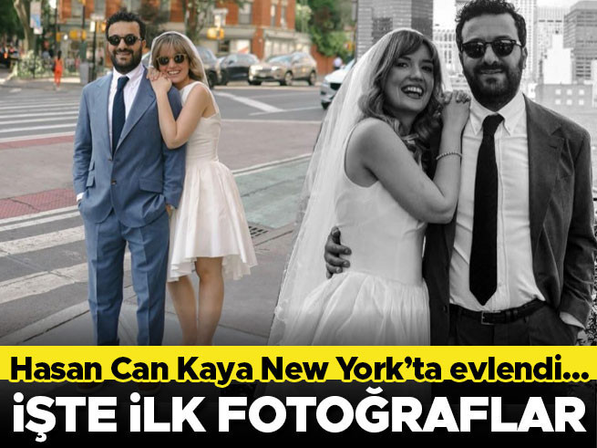 Hasan Can Kaya ile Duygu Karabaş Amerika’da evlendi