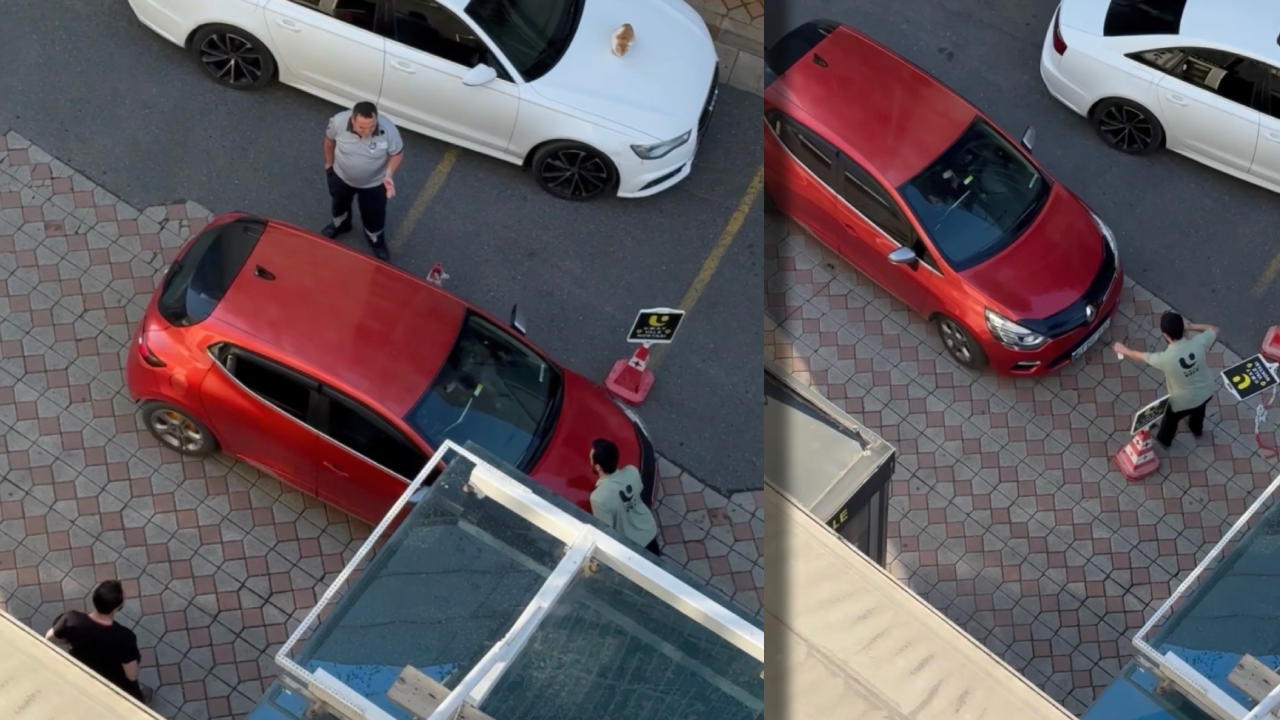 Hastane otoparkında vale dehşeti: Aracını üzerine sürdü