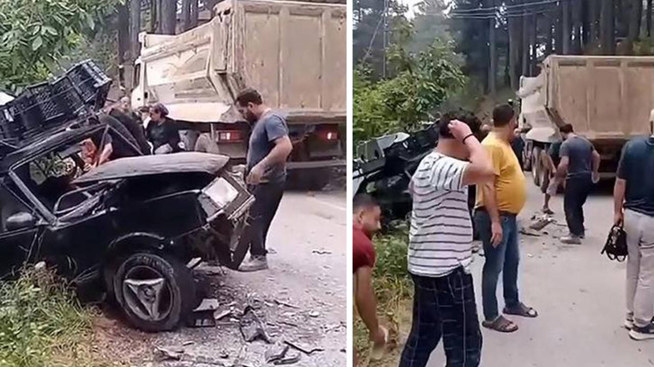Hatay'da Hafriyat Kamyonu ve Otomobil Çarpıştı: 9 Yaralı