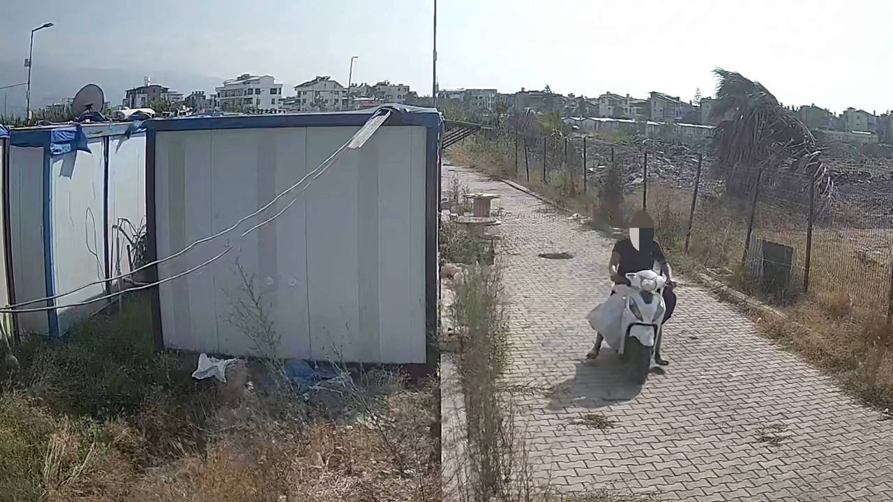Hatay'da konteyner kent hırsızları kamerada: 4 şüpheli gözaltında